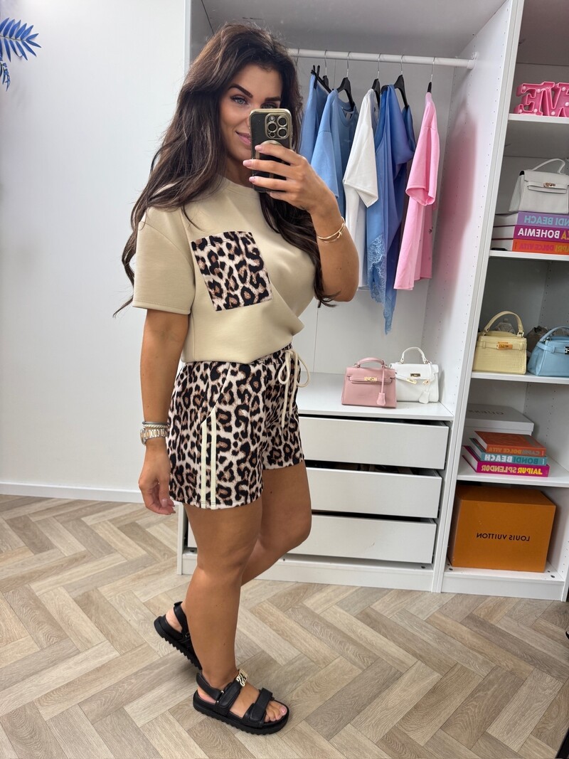 Set Leopard Comfi Beige