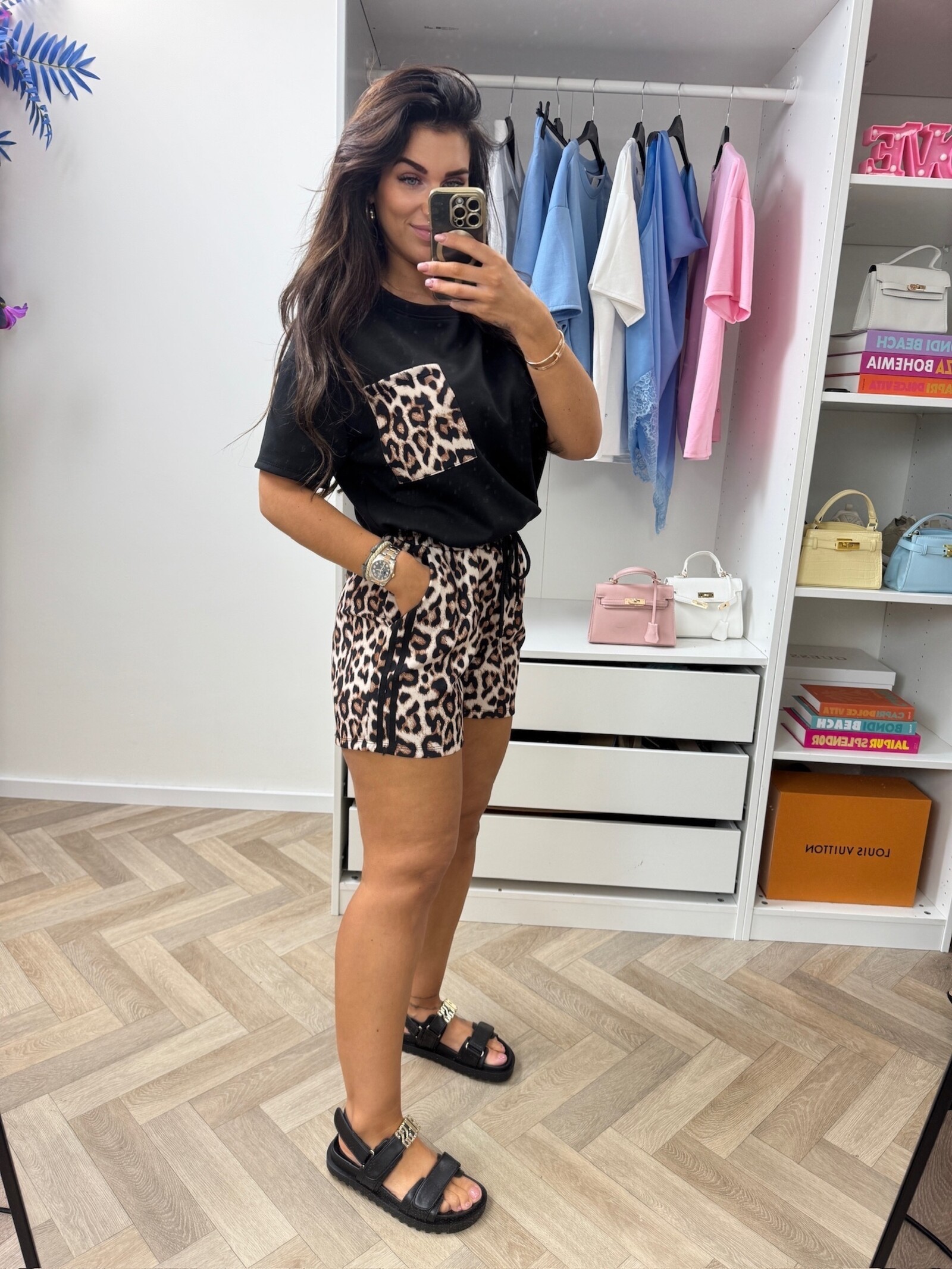 Set Leopard Comfi Black
