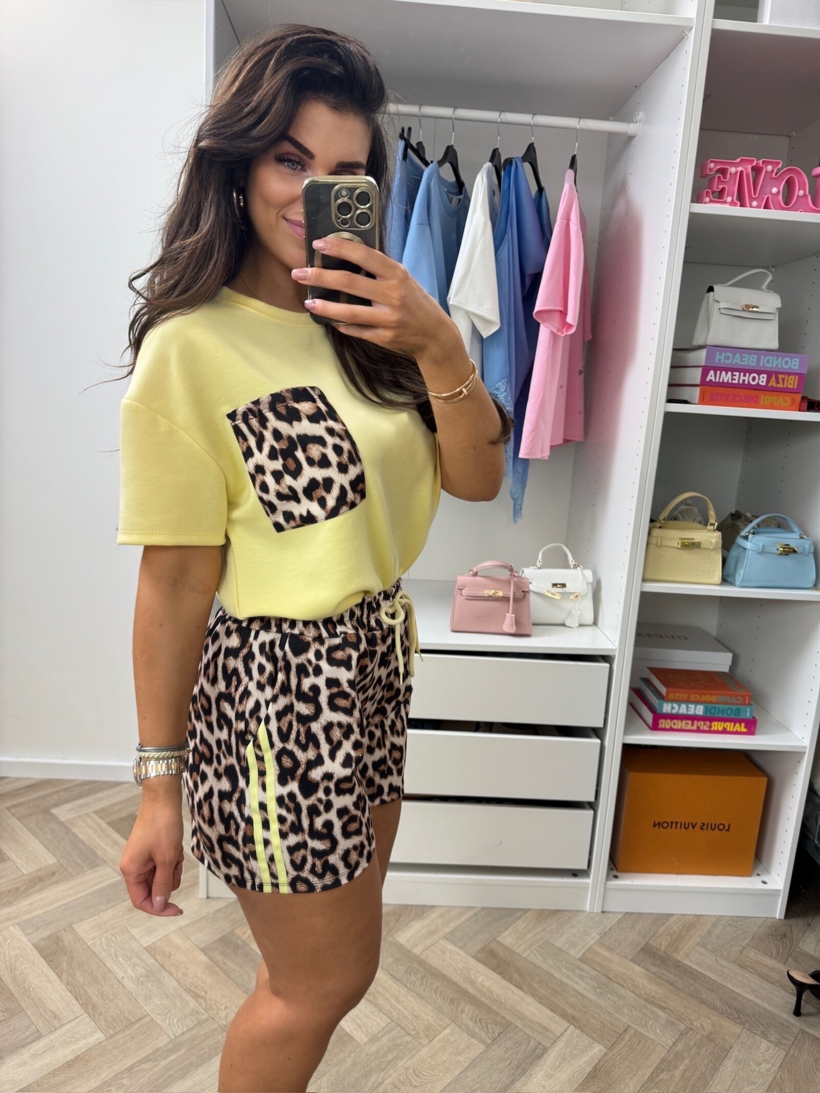 Set Leopard Comfi Yellow