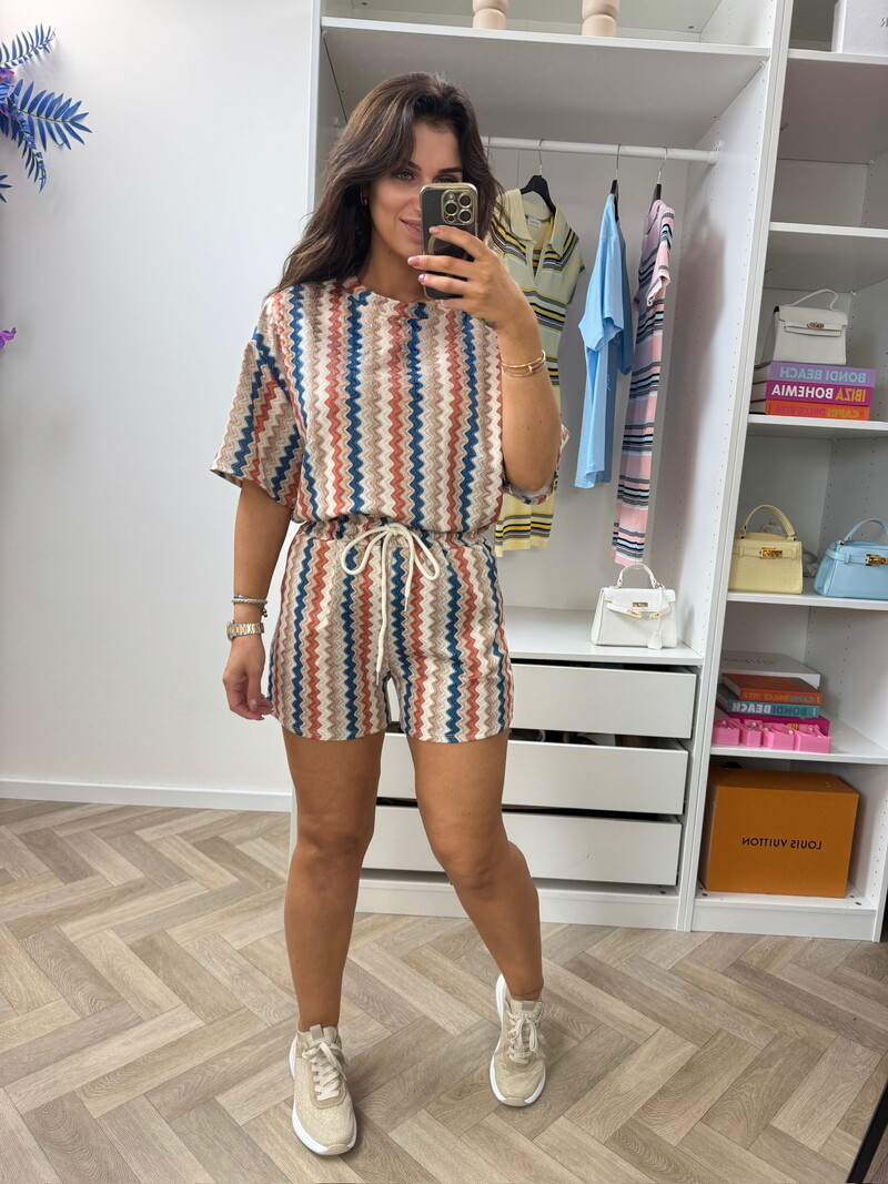 Set Zigzag Colors Beige