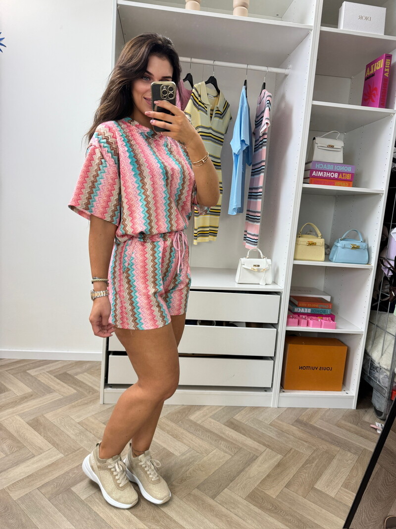 Set Zigzag Colors Rose