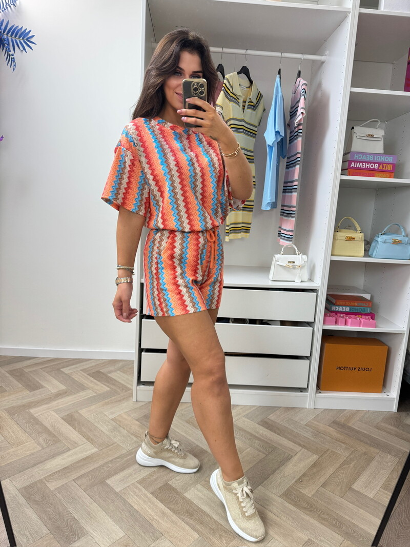 Set Zigzag Colors Orange