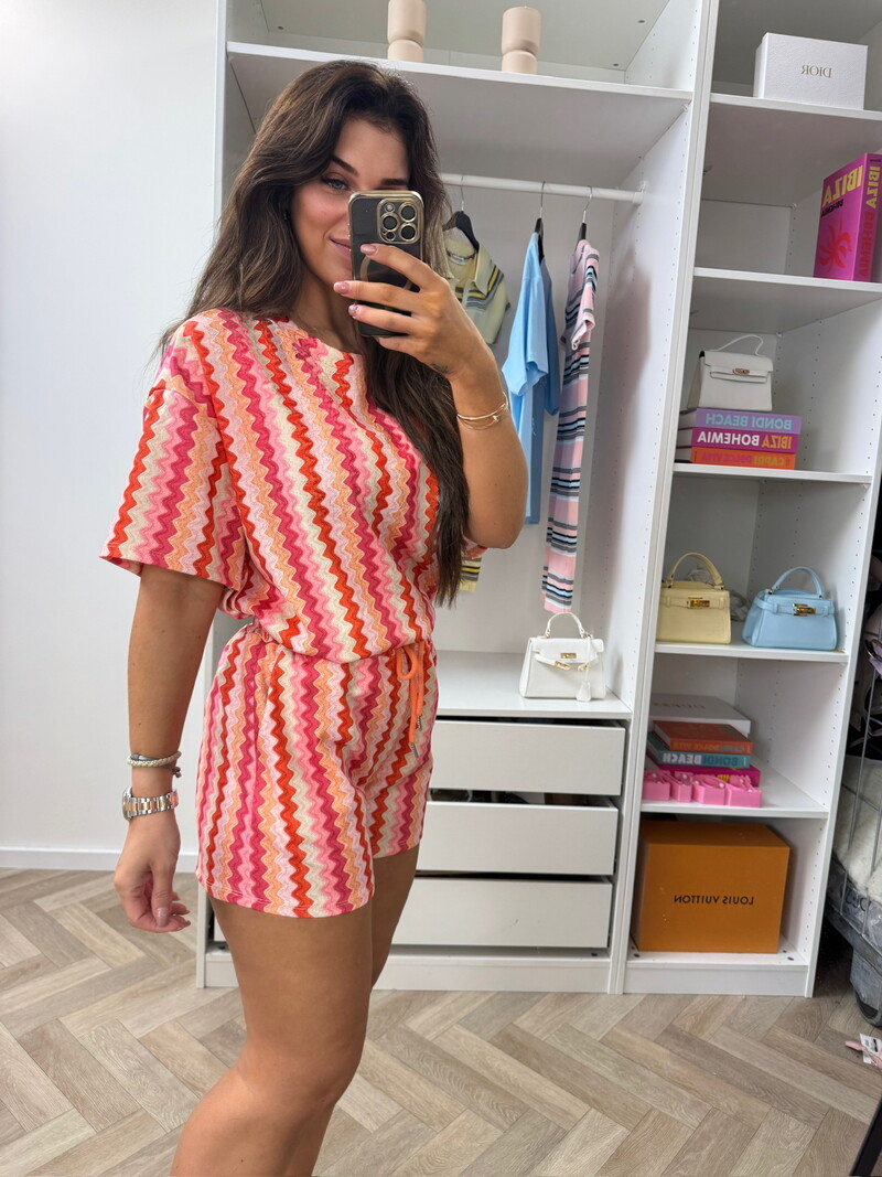 Set Zigzag Colors Rood