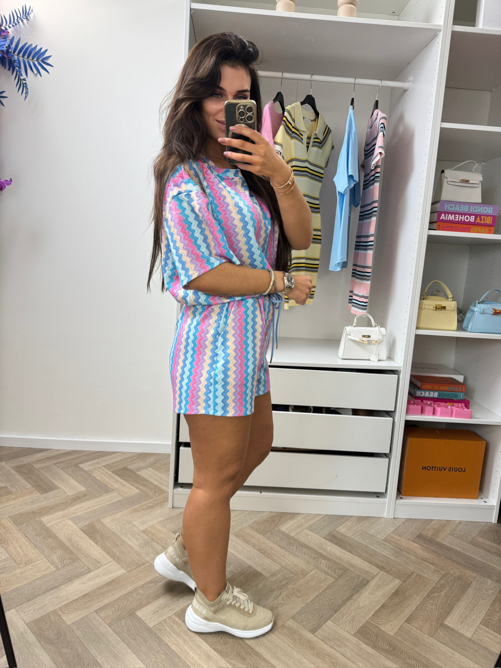 Set Zigzag Colors Blauw