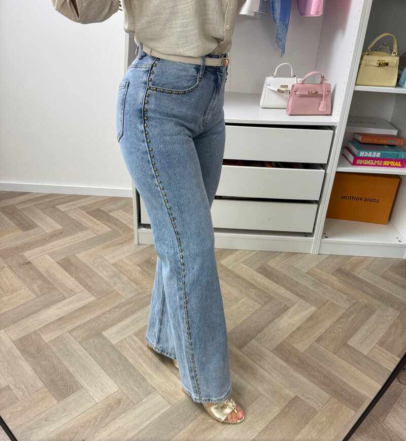 Jeans Studs Light Blue Folyrose Y5381