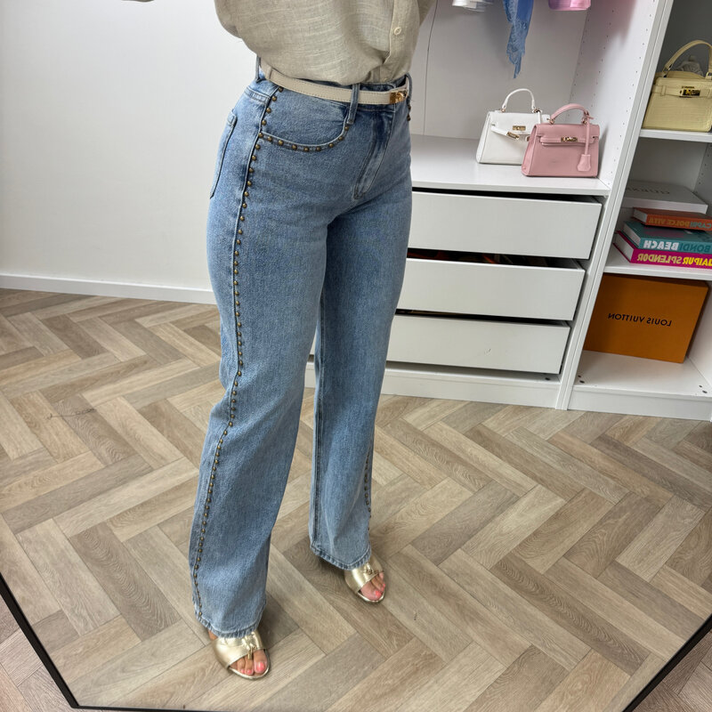 Jeans Studs Light Blue Folyrose Y5381
