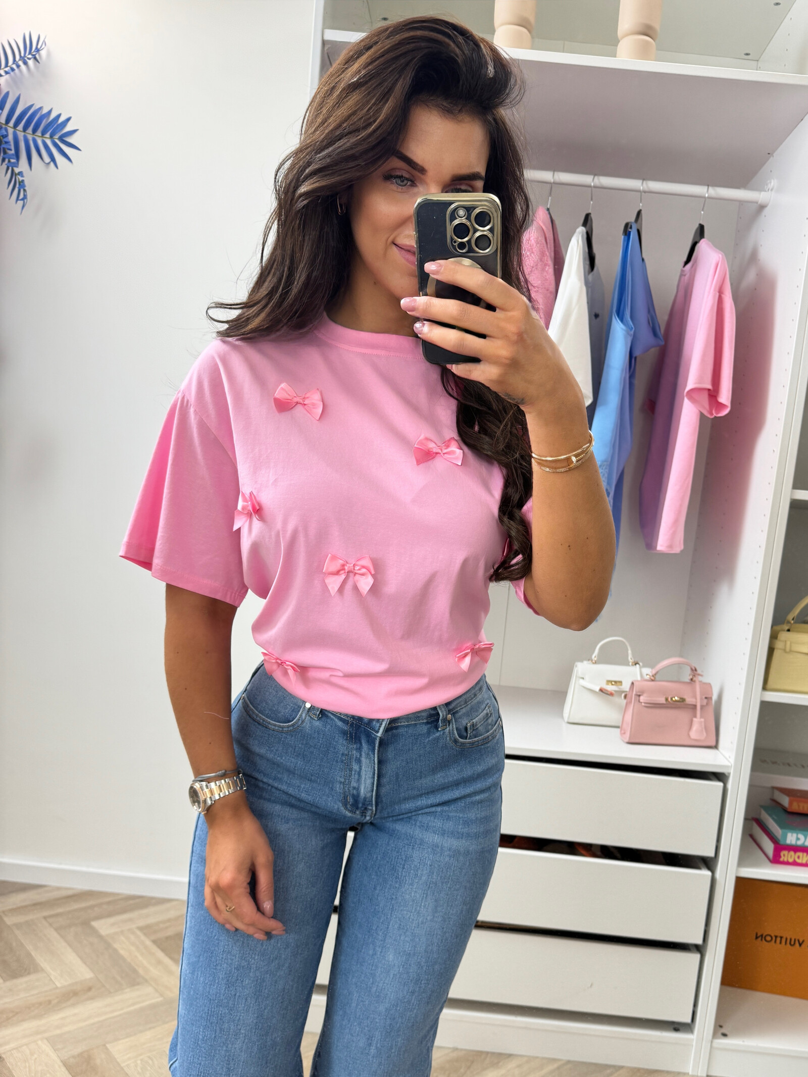 T-shirt Strikjes R7476 Pink