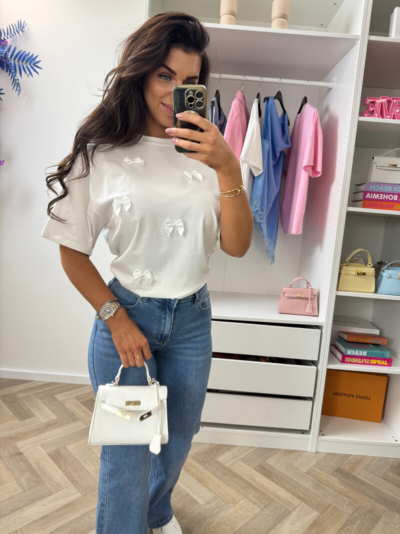 T-shirt Strikjes R7476 White