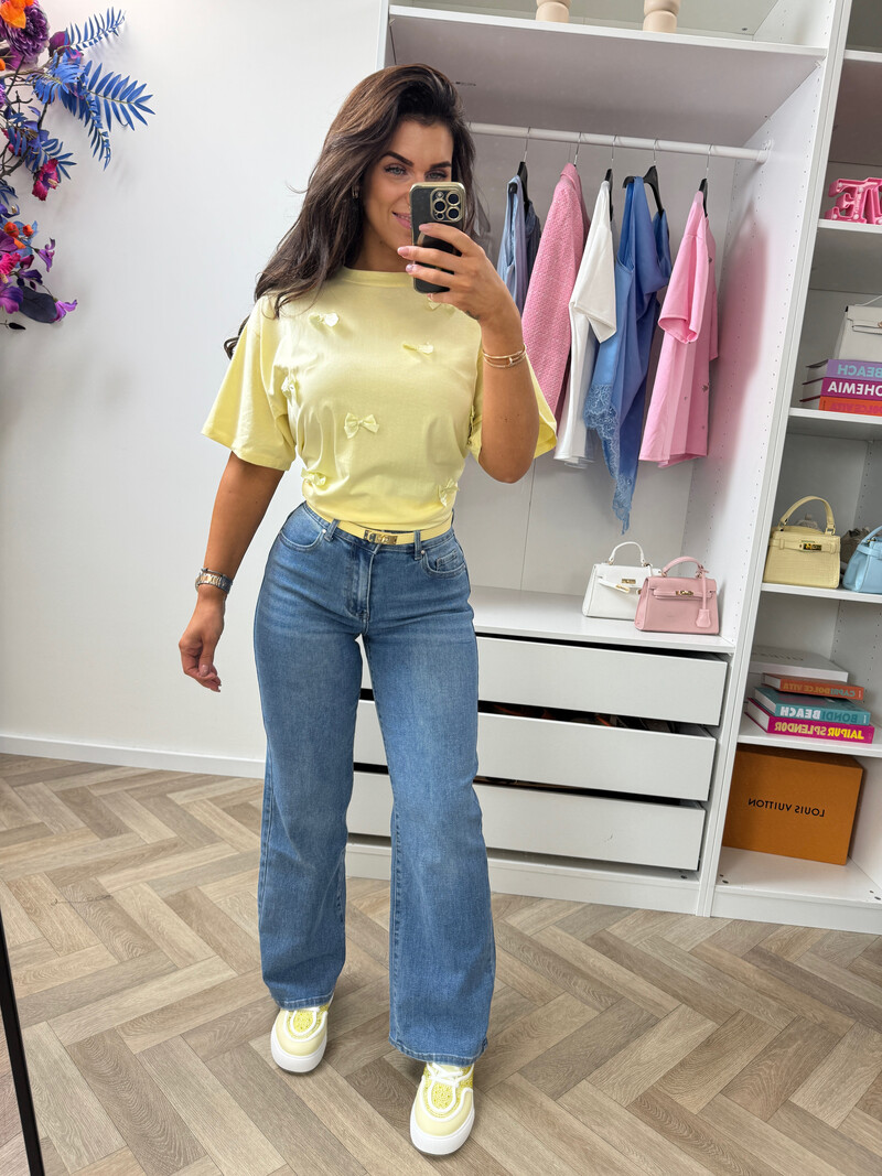 T-shirt Strikjes R7476 Yellow