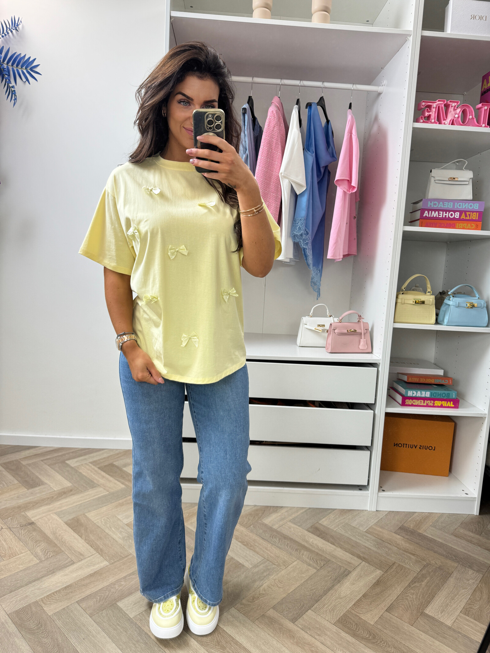 T-shirt Strikjes R7476 Yellow
