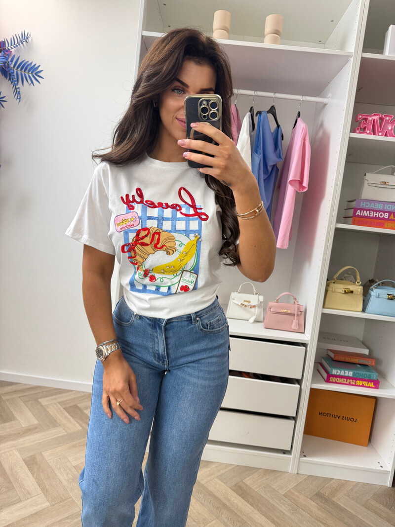 T-shirt Lovely G65977 White