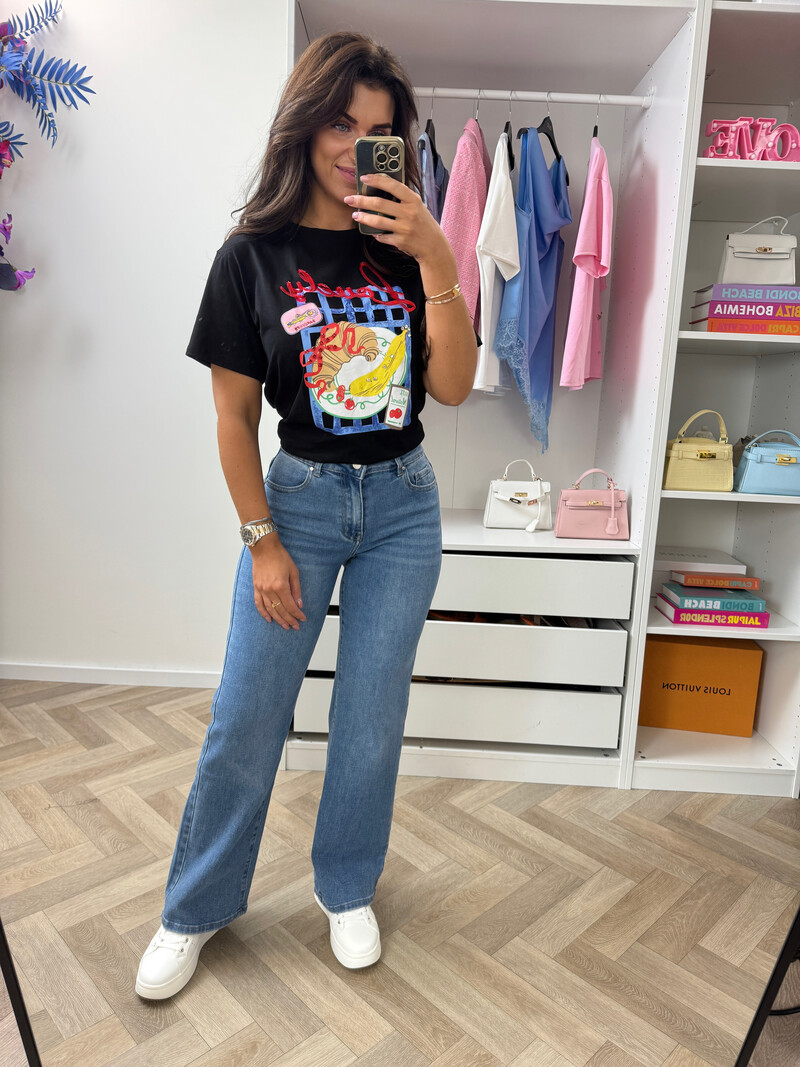 T-shirt Lovely G65977 Black
