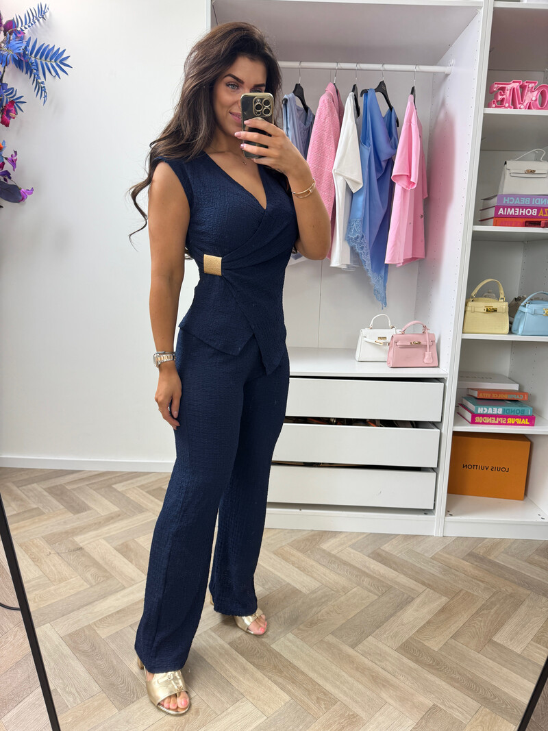 Set Zita Gold Detail Navy
