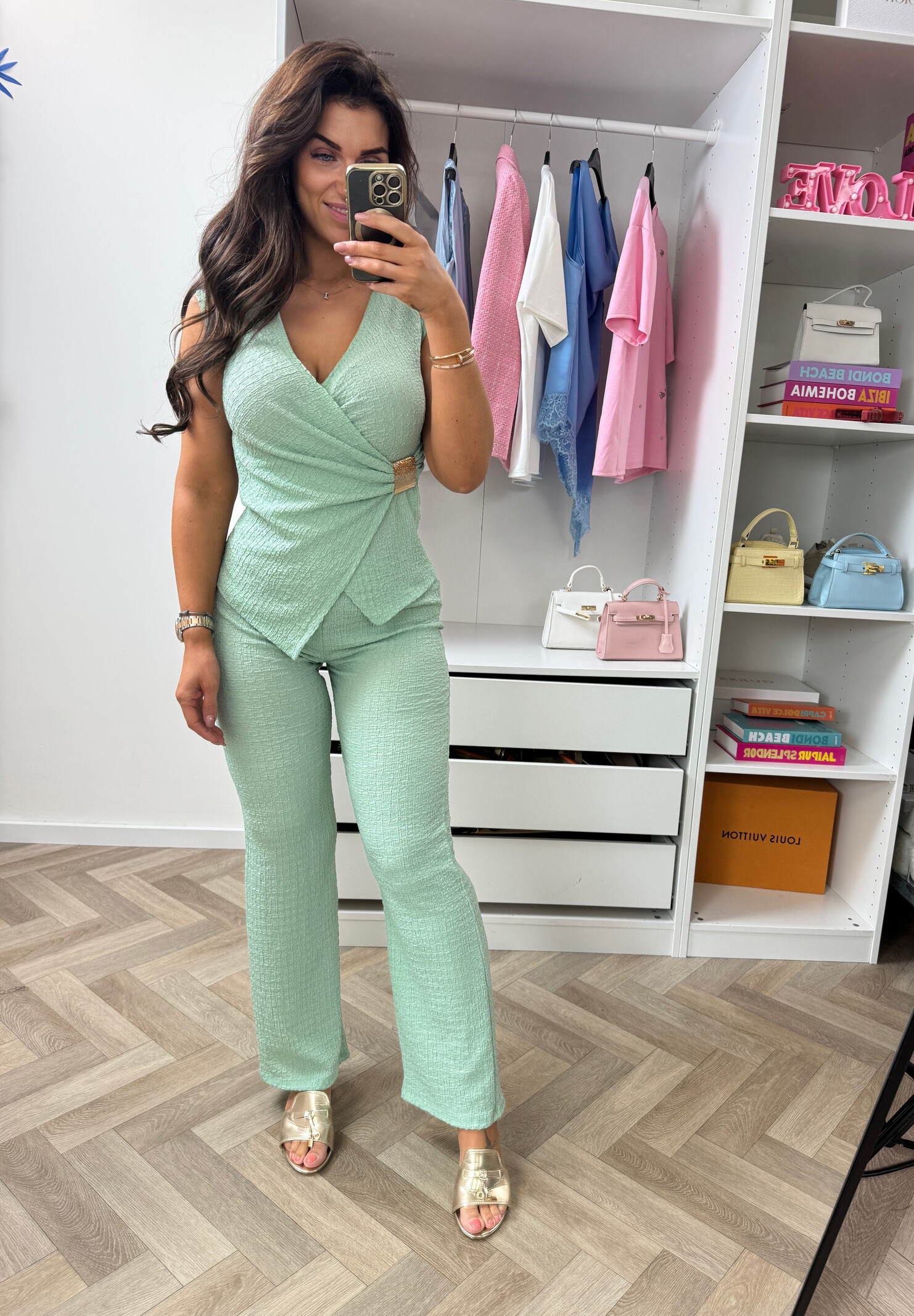 Set Zita Gold Detail Mint
