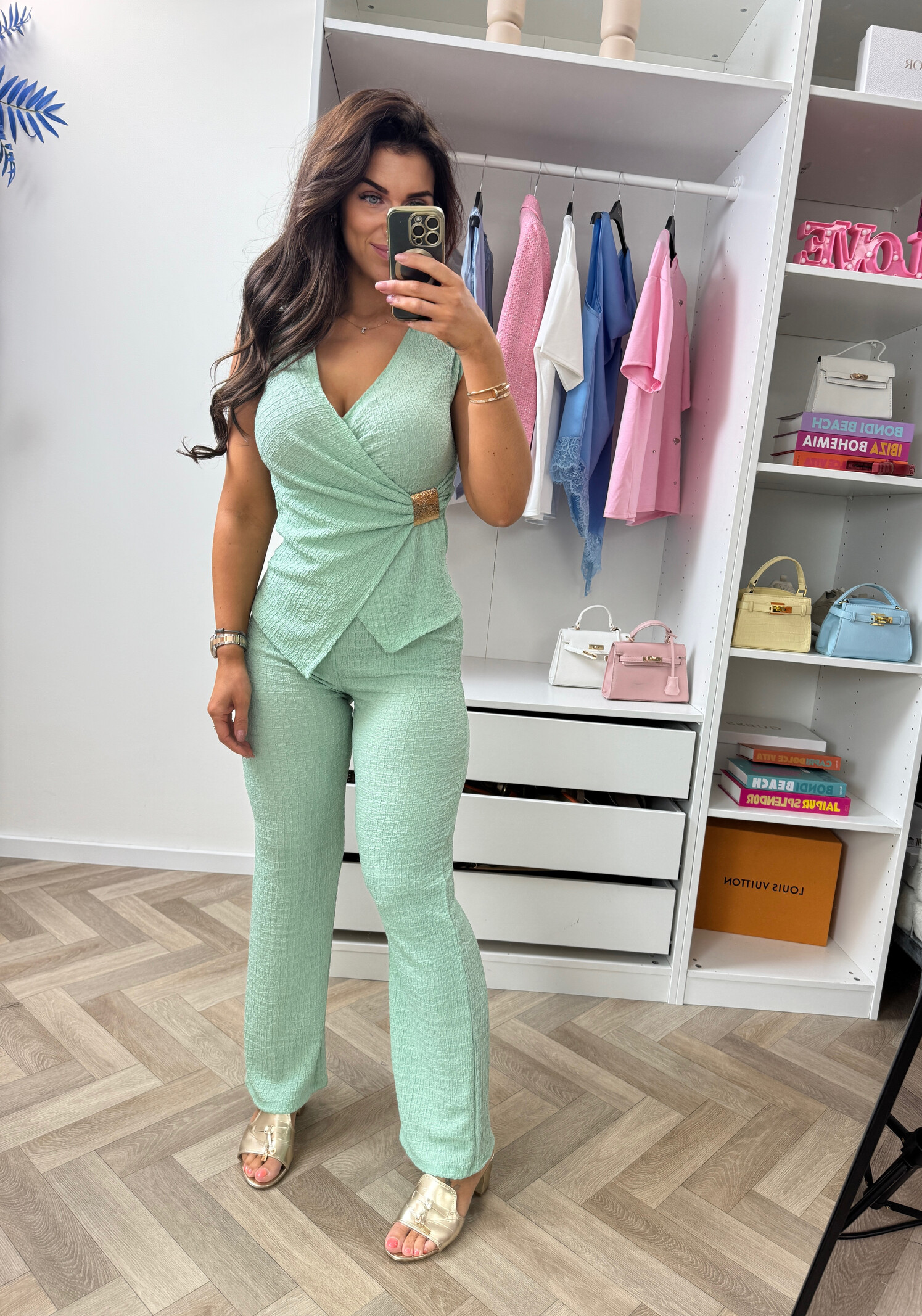 Set Zita Gold Detail Mint