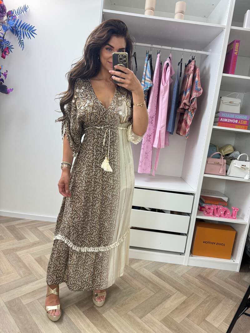 Long Dress Gisella Brown 2170