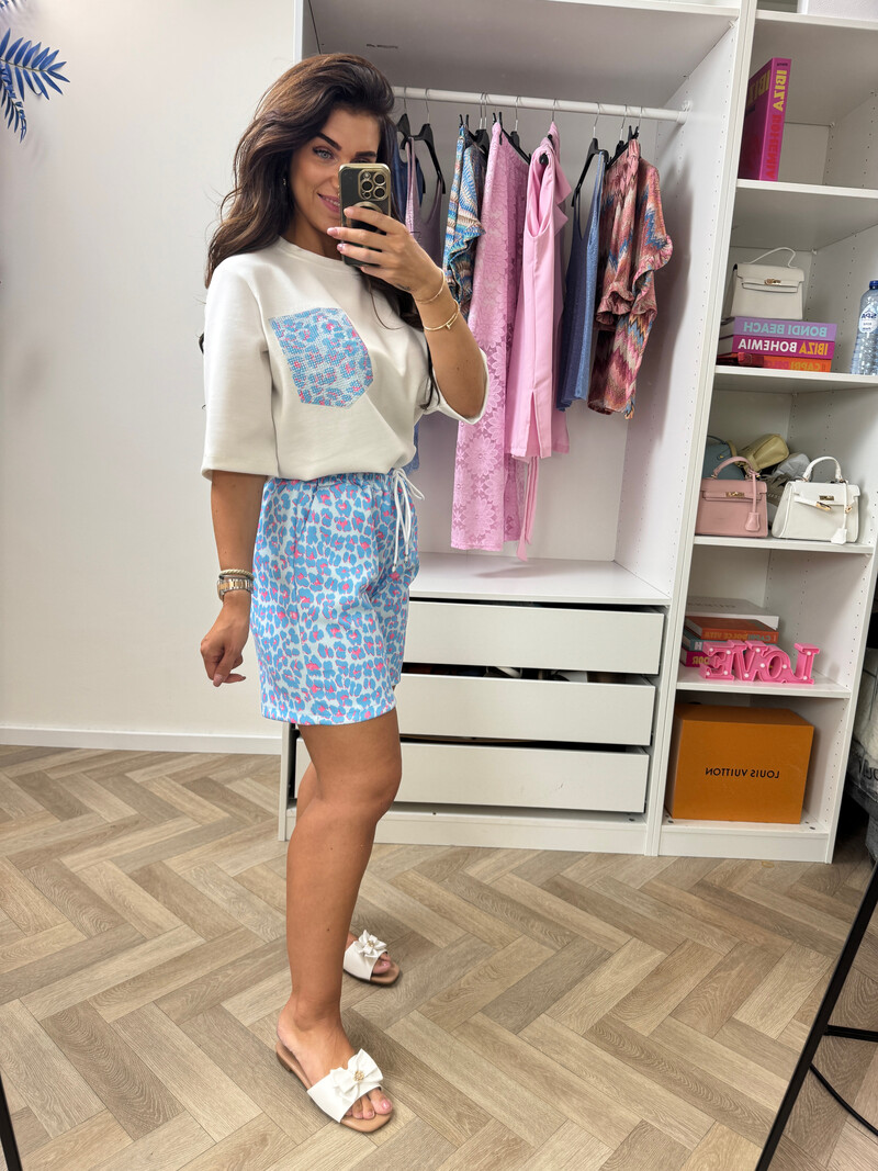 Set Leopard  Blue