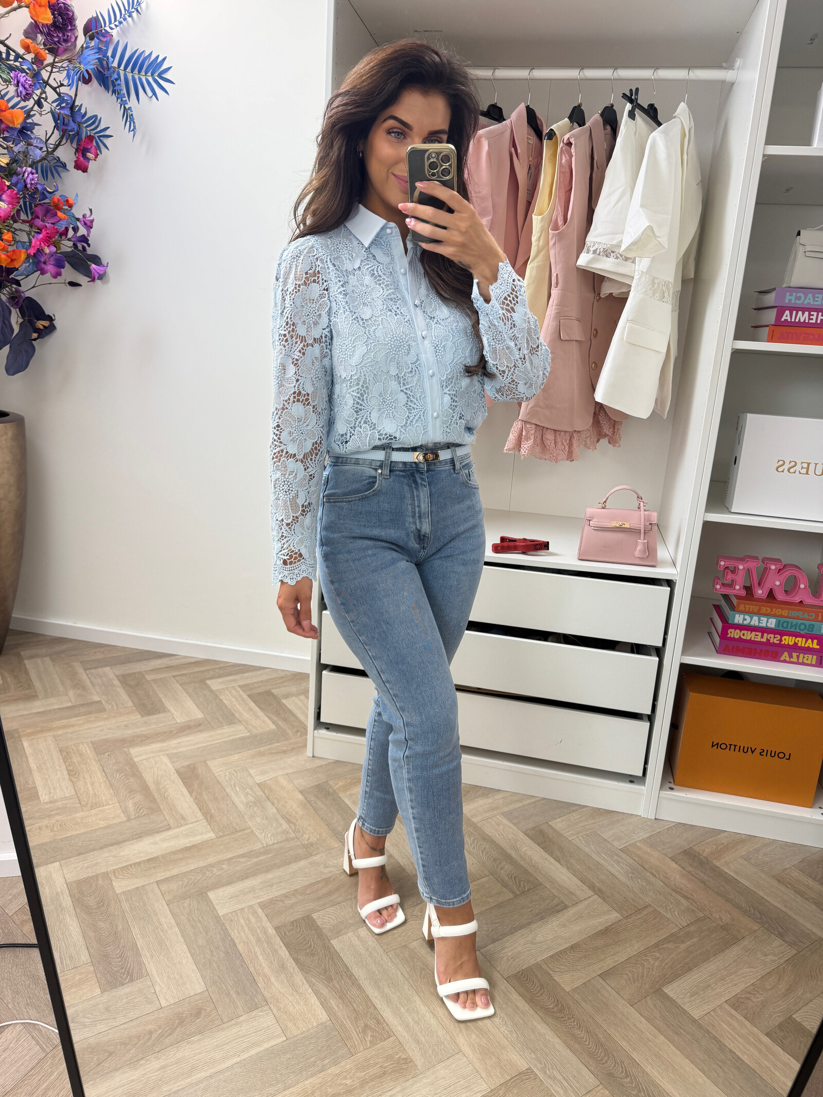 Blouse Lindsey Light Blue  FY-9343