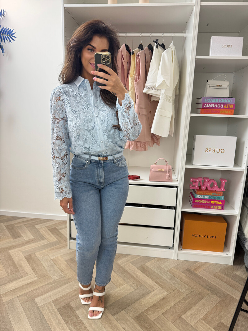 Blouse Lindsey Light Blue  FY-9343