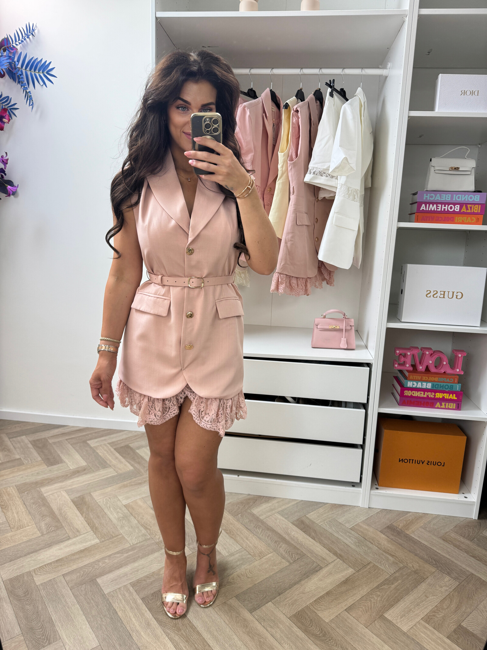 Dress Donna Lace Pink  3360