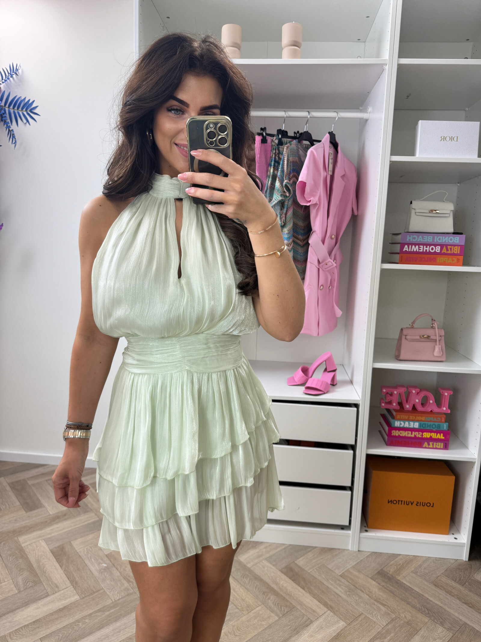 Dress Jennie Ruffle Mint WZ20649