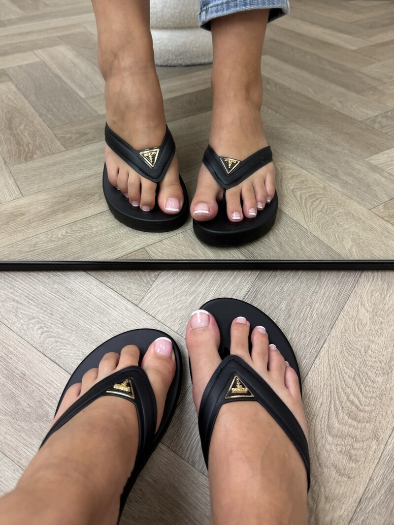 Slippers Candry Black Guess 1222