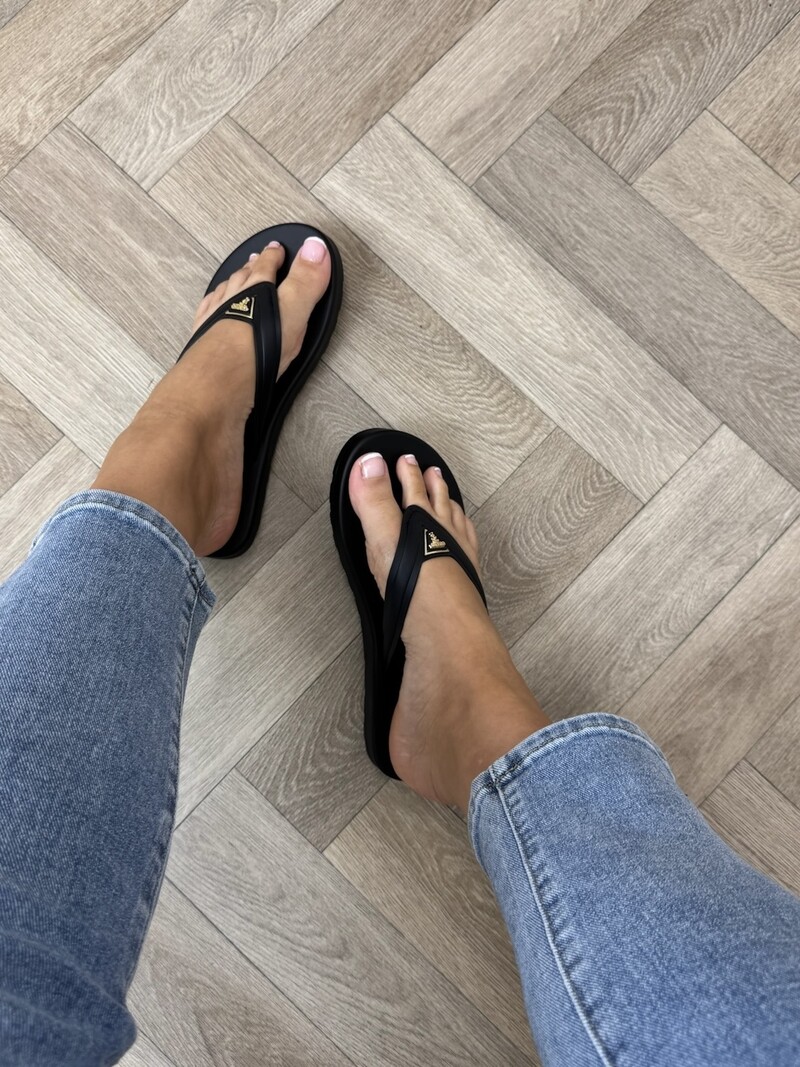 Slippers Candry Black Guess 1222