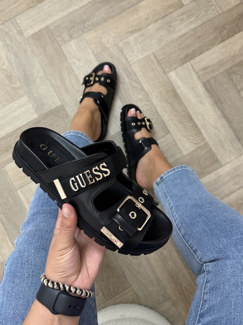 Slippers Faxona Black Guess 1347