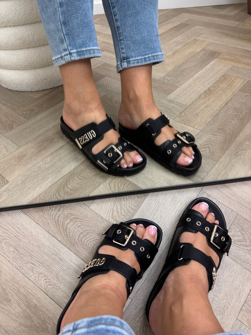 Slippers Faxona Black Guess 1347