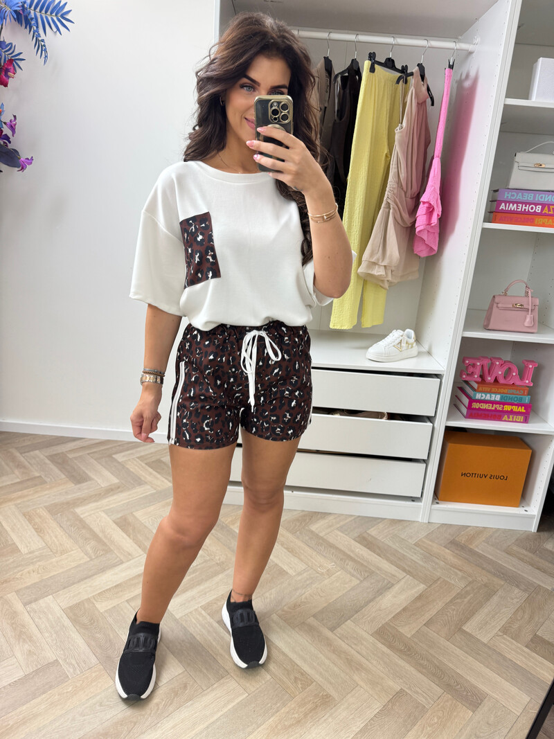 Set Leopard Tina White