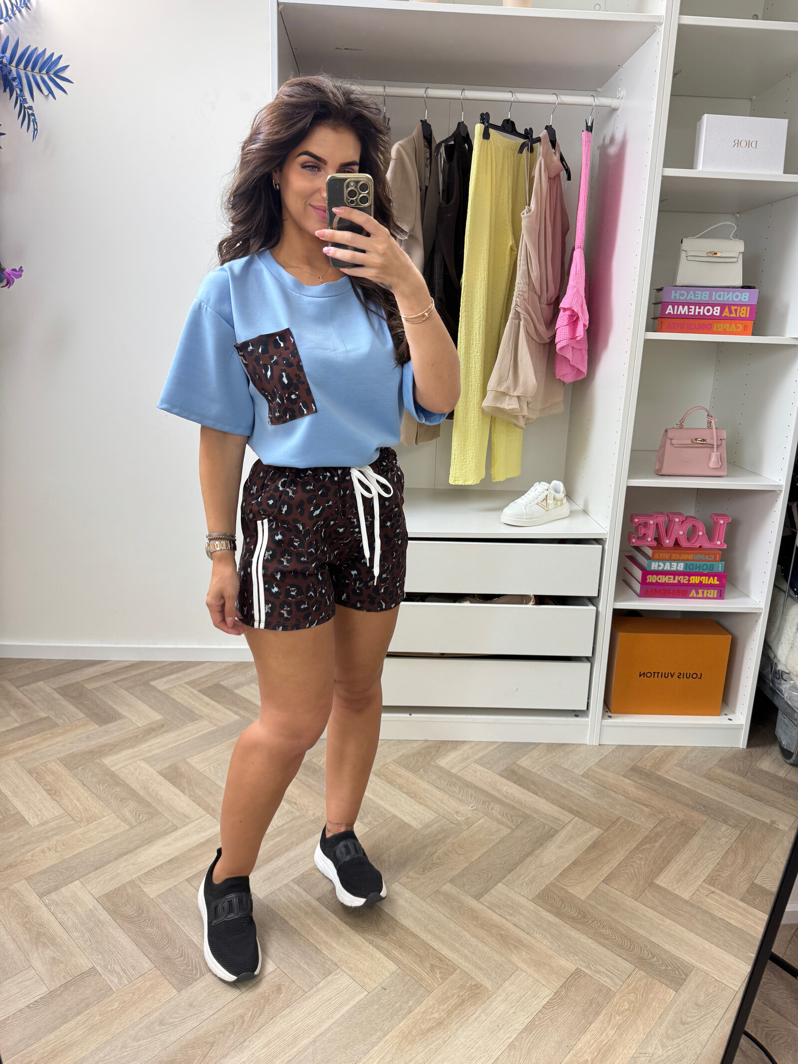 Set Leopard Tina Blue