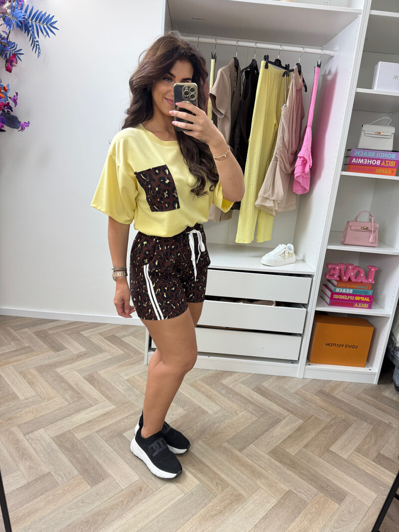 Set Leopard Tina  Yellow