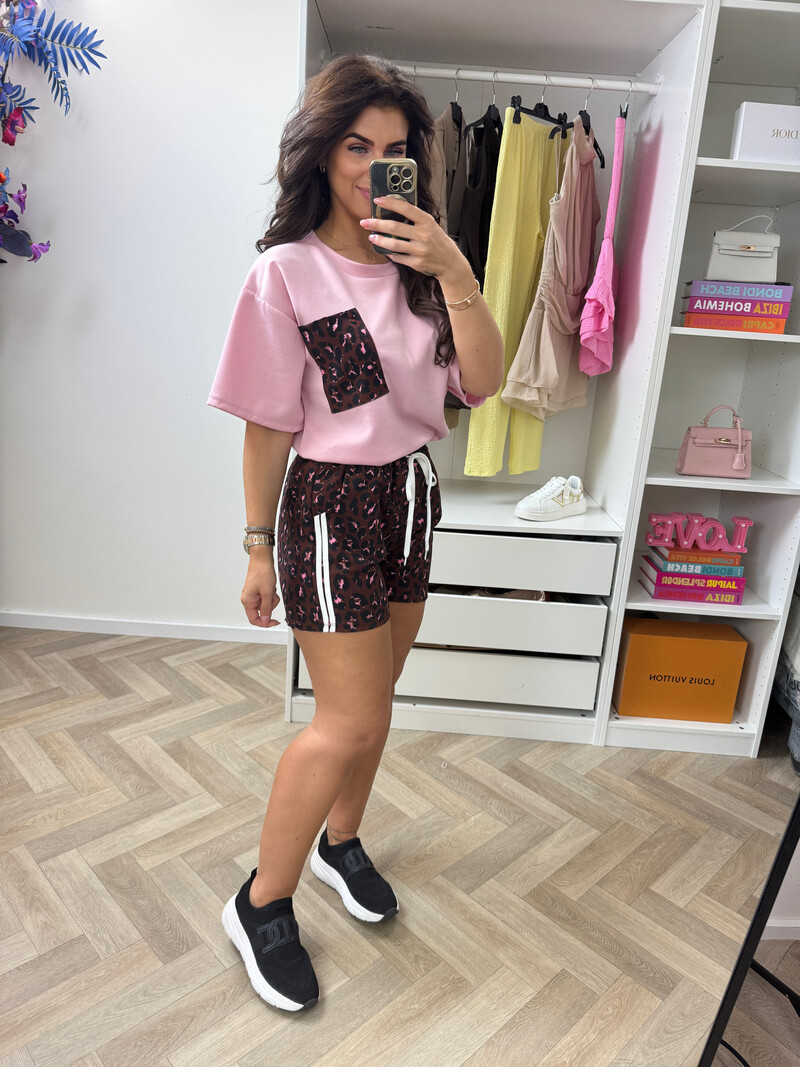 Set Leopard Tina Pink
