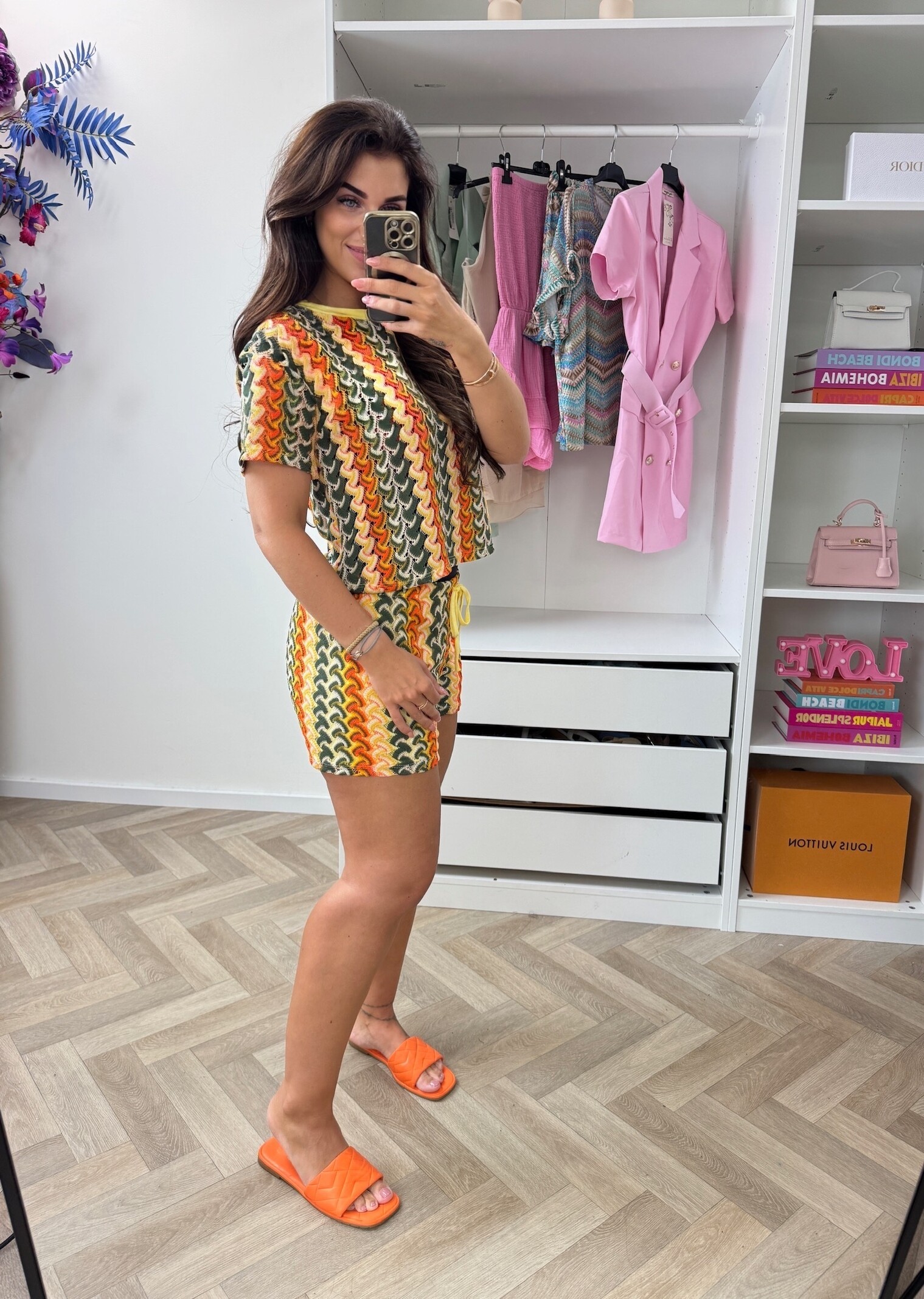 Set Lilly Zigzag Orange Yellow