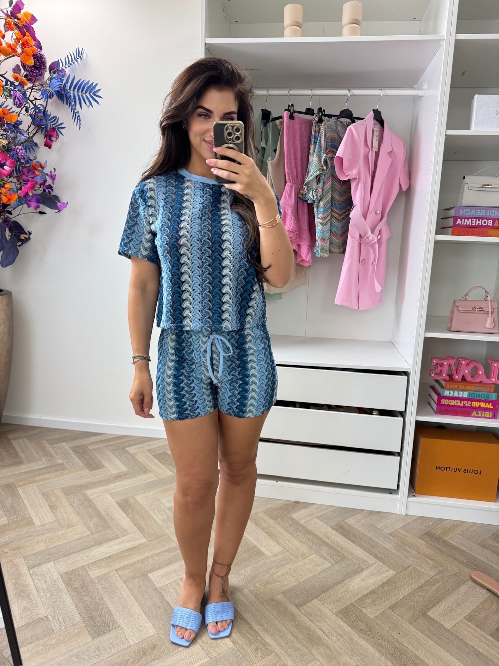 Set Lilly Zigzag  Blue