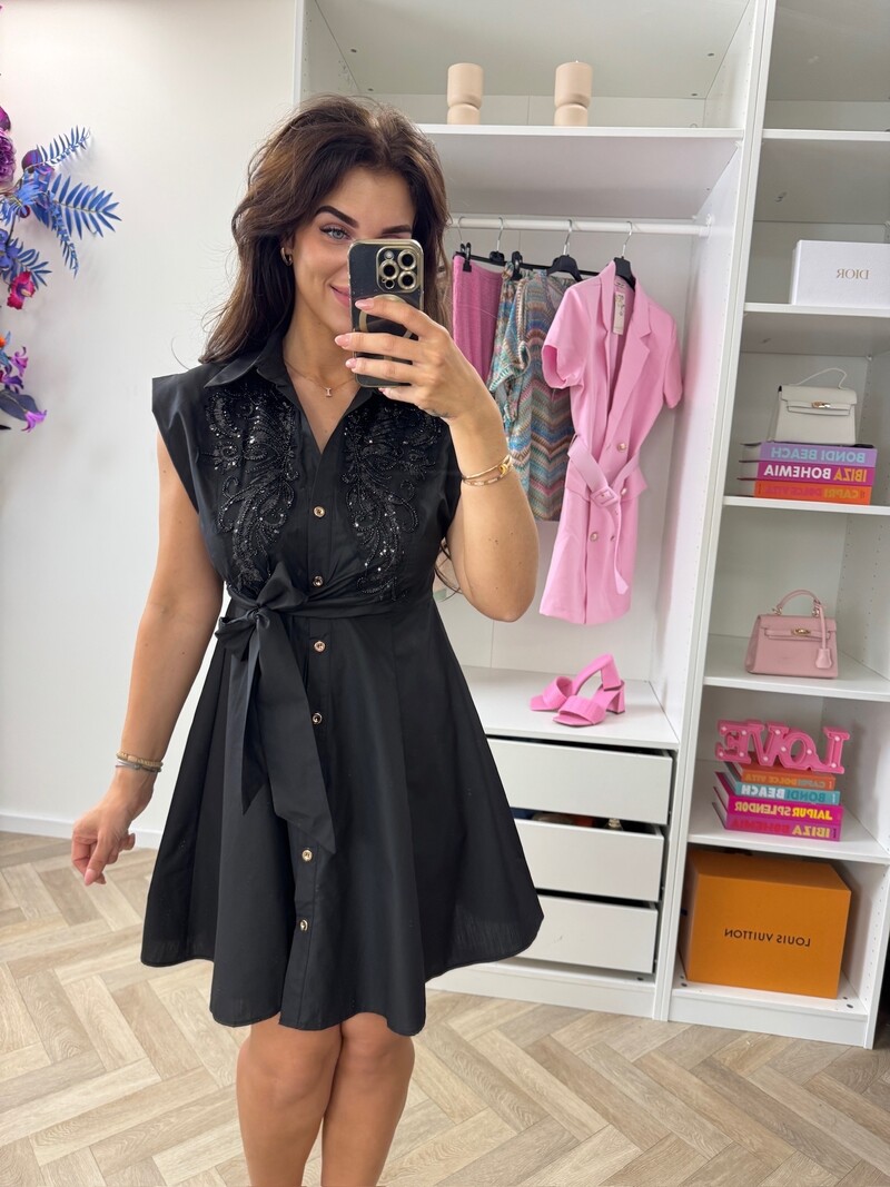 Dress Elisa Glam  Black GR953-6