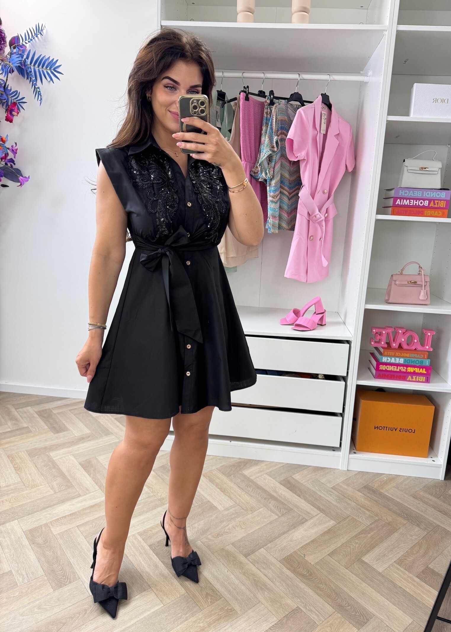 Dress Elisa Glam  Black GR953-6