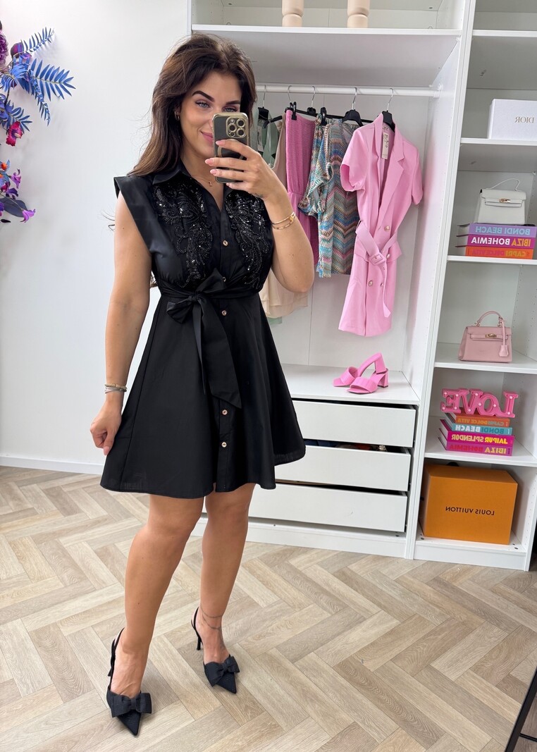 Dress Elisa Glam  Black GR953-6