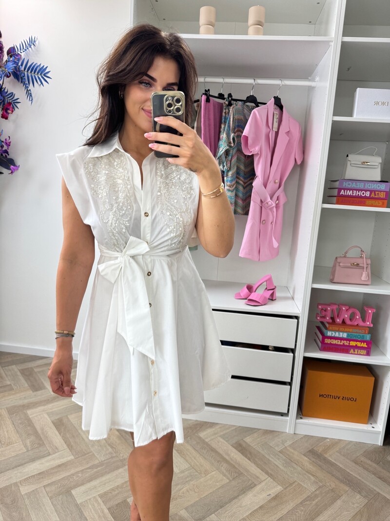 Dress Elisa Glam  White GR953-6
