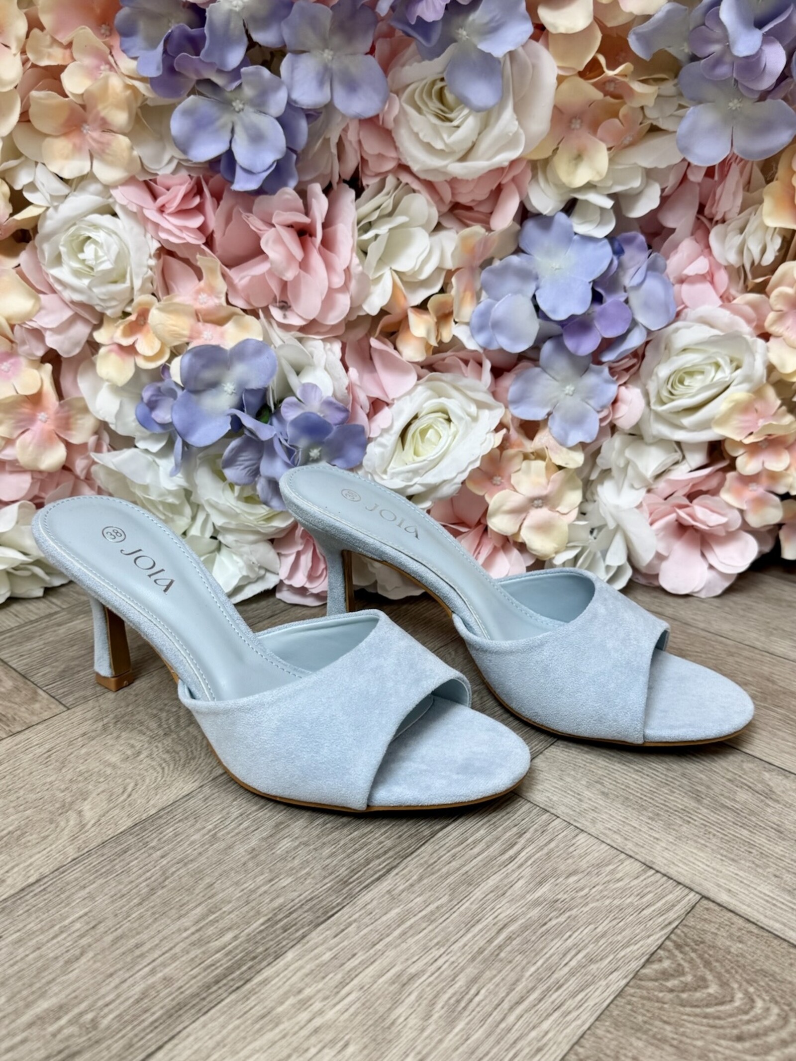 Heels Lola Suede H8-1305H Light Blue