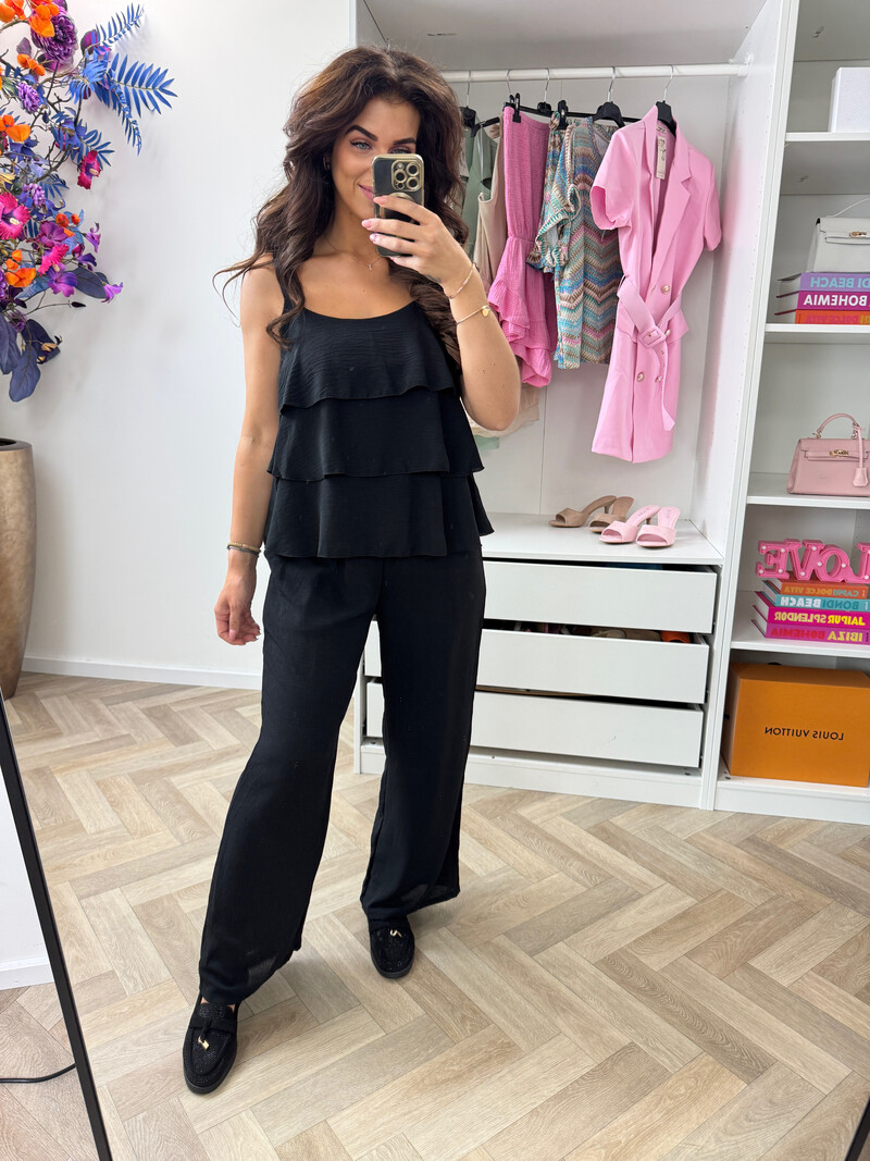 Set Ruffle Stella Black