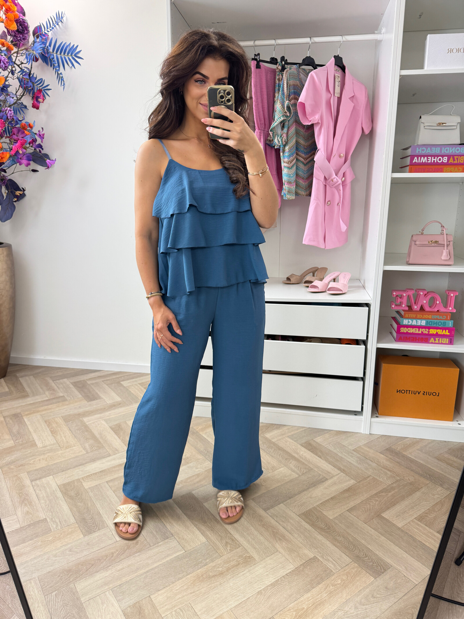 Set Ruffle Stella Petrol