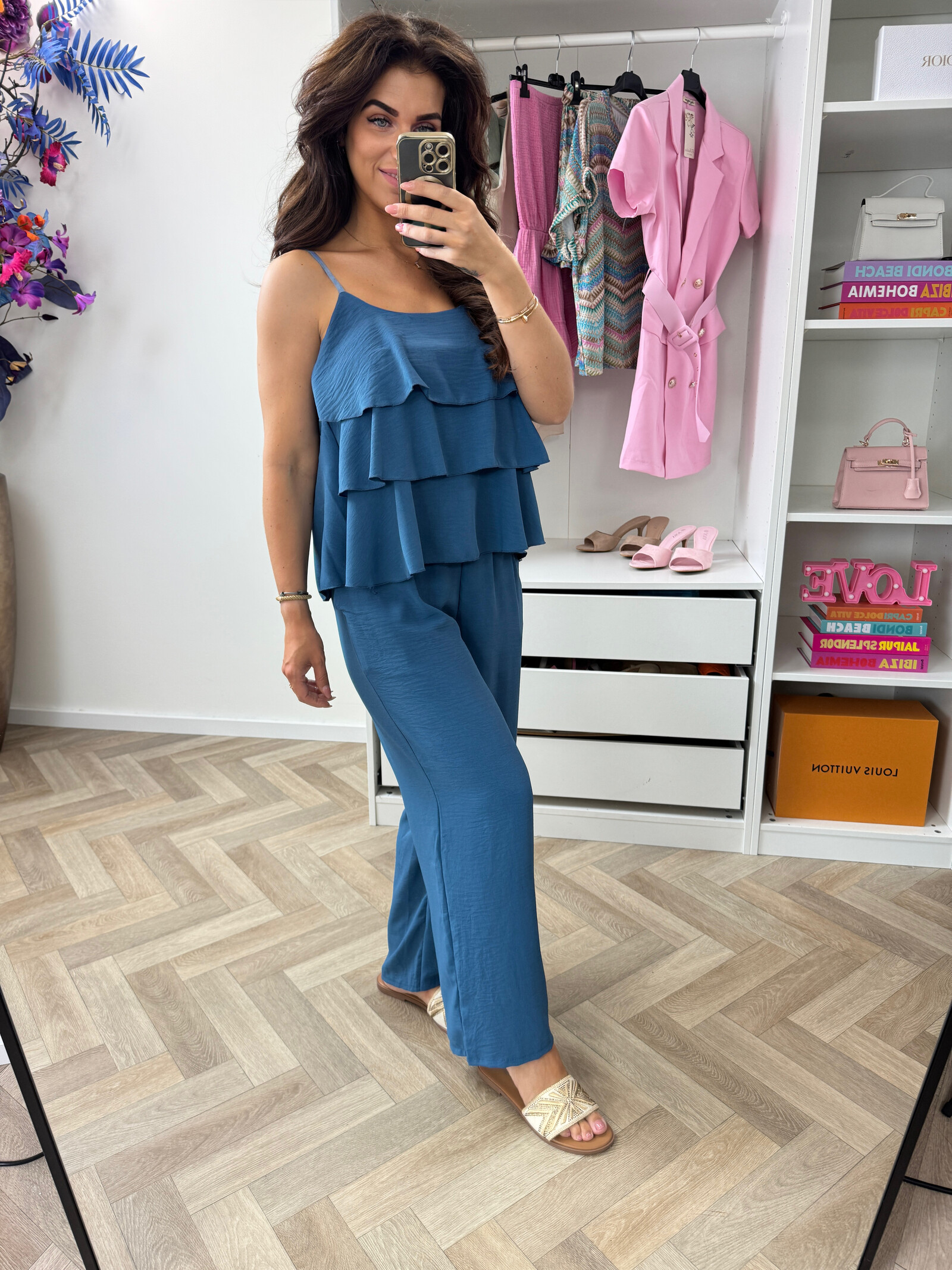Set Ruffle Stella Petrol