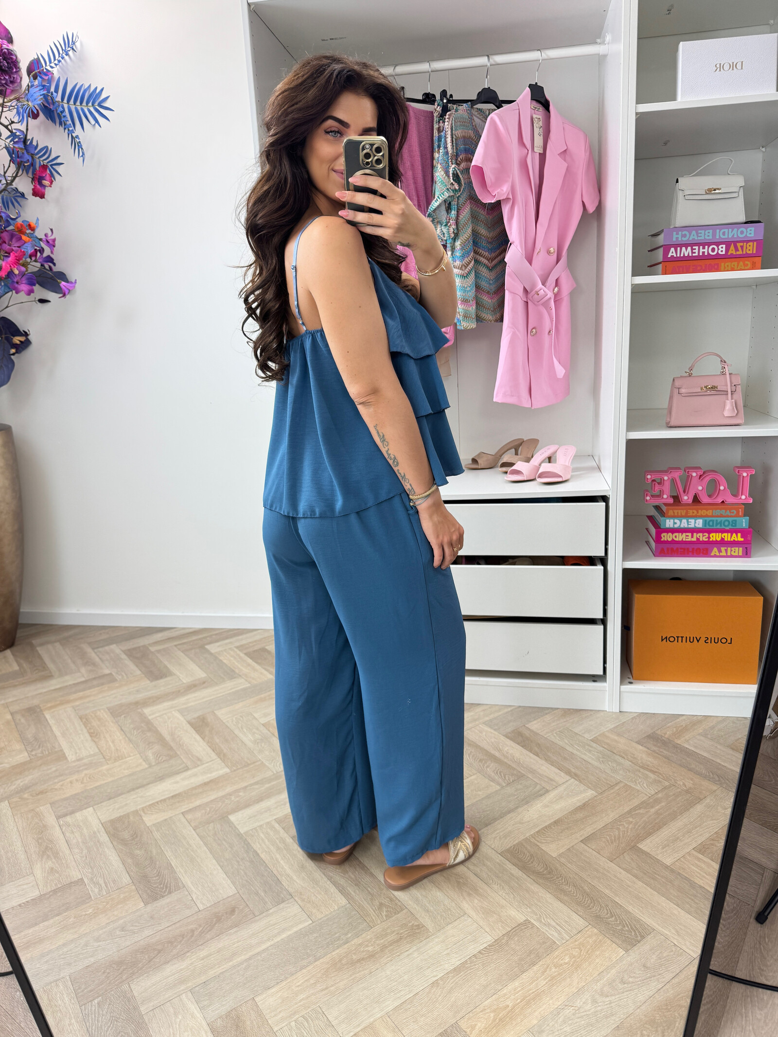 Set Ruffle Stella Petrol