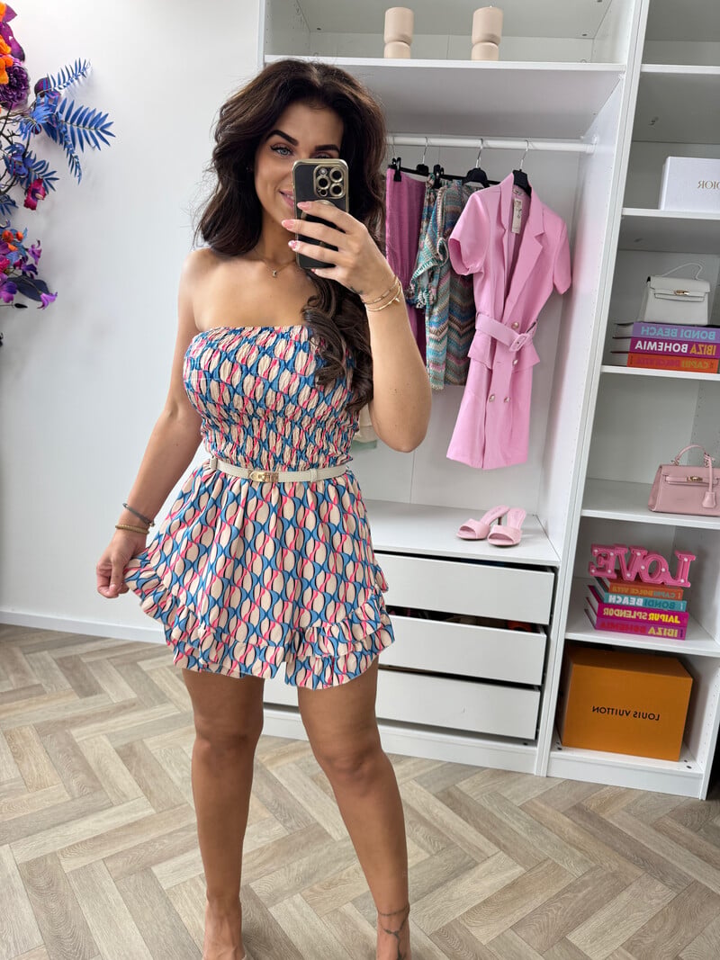 Jumpsuit Gina Print Beige