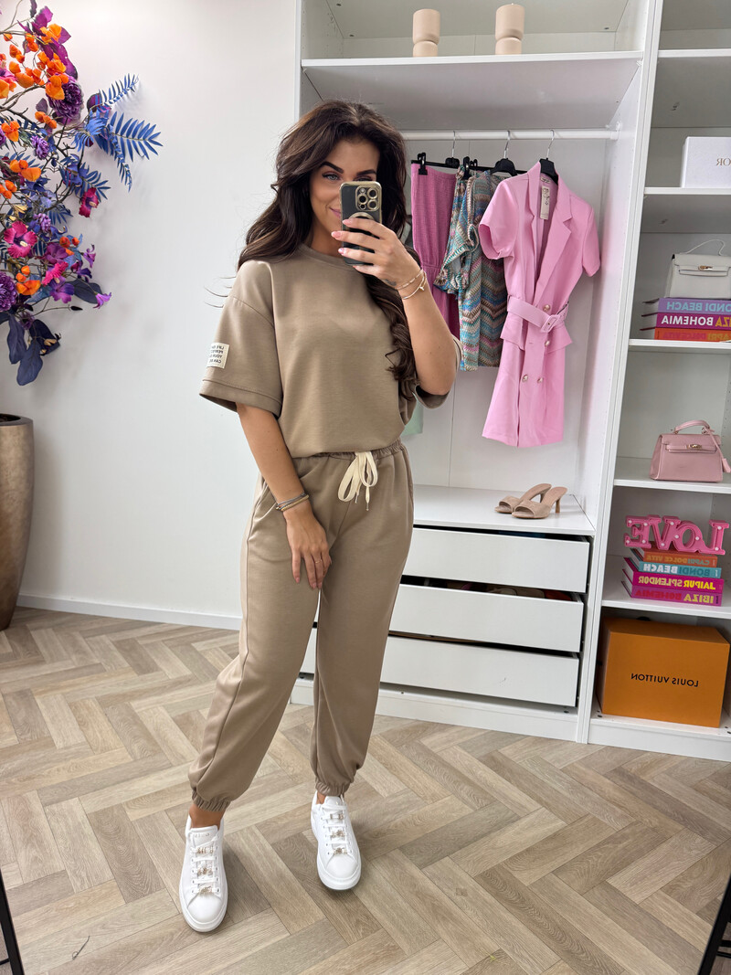 Set Embleem Taupe