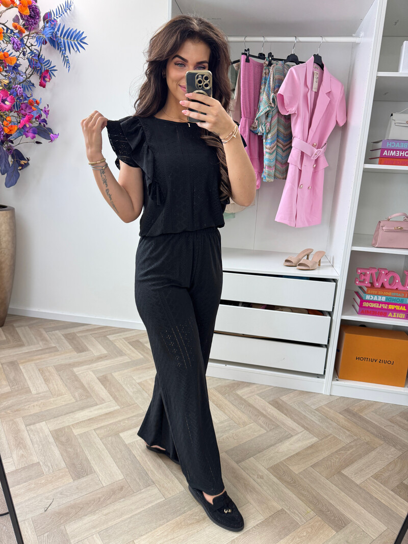 Set Ruffle Wenn 935 Black