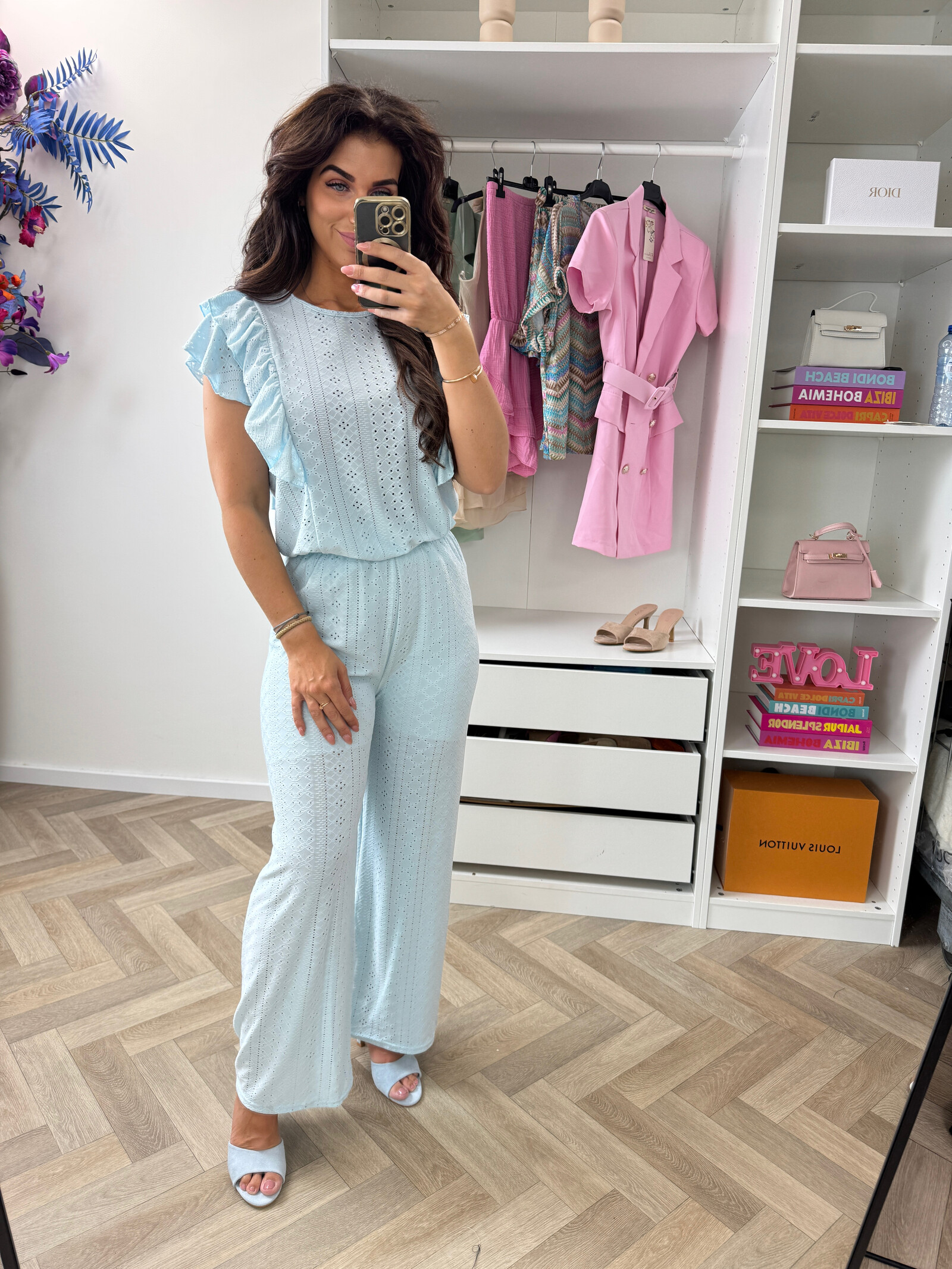 Set Ruffle Wenn 935 Light Blue