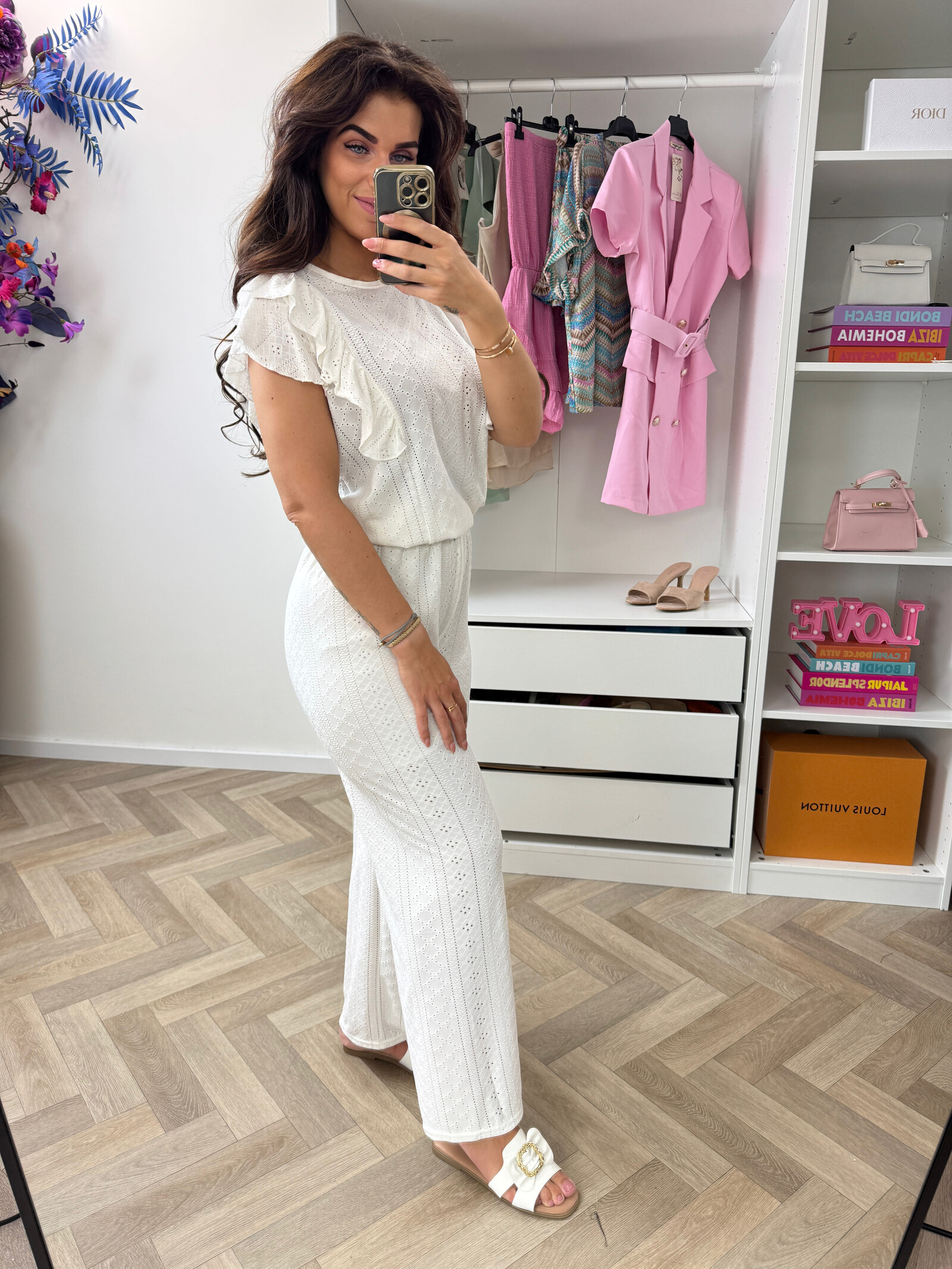 Set Ruffle Wenn 935 White