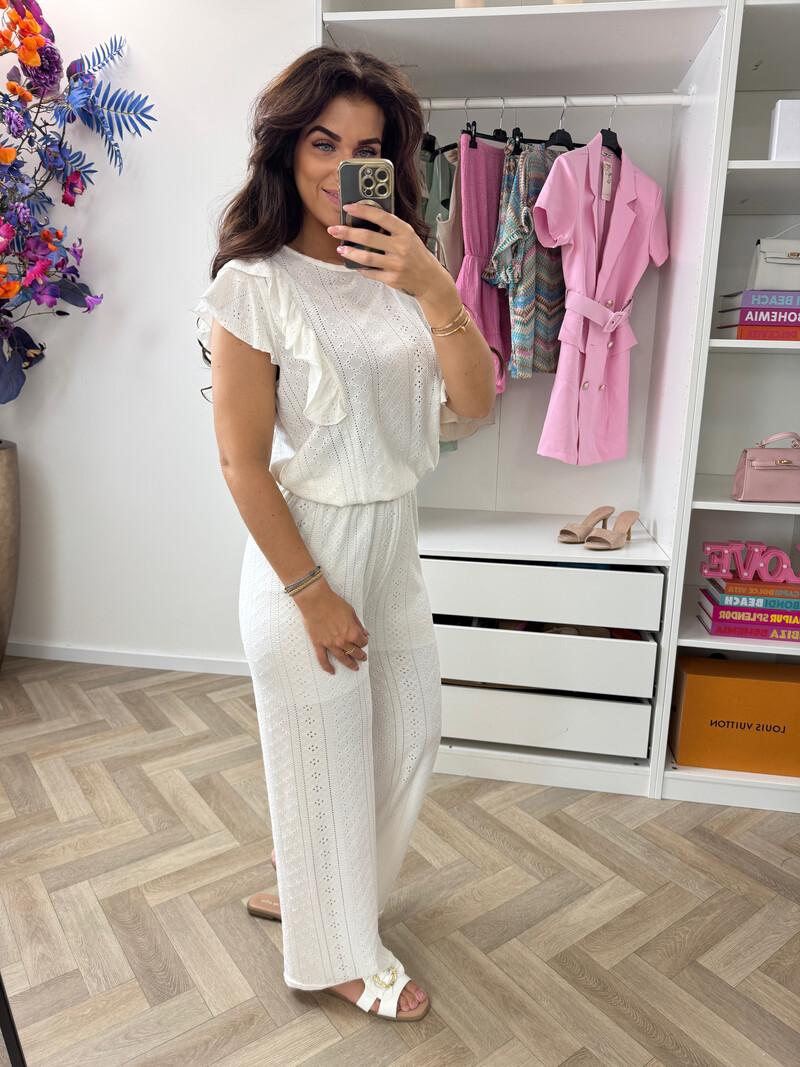 Set Ruffle Wenn 935 White